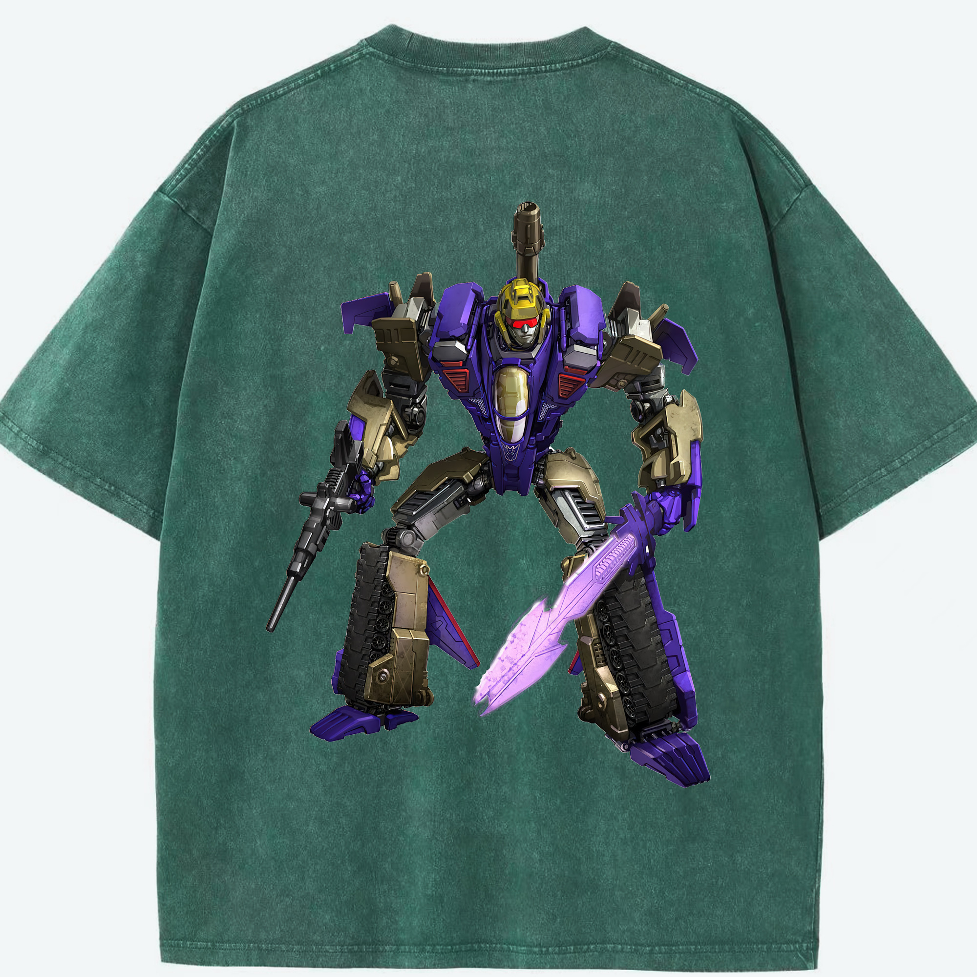 （画像用） Transformers トランスフォーマー 綿100% ヴィンテージ風 半袖Tシャツ（背面プリント）